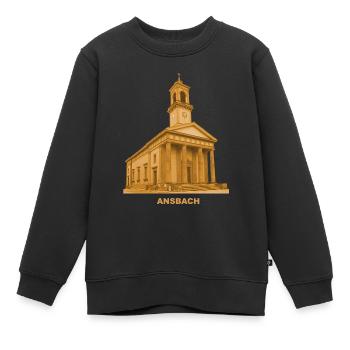 Ansbach, Église Saint-Ludwig, Moyenne-Franconie, Bavière - Sweat Premium enfant bio - noir - Devant - AI Model Kid Female (0cm)