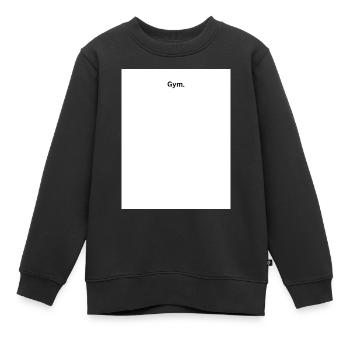 Gym - Kinder Premium Organic Sweatshirt - Schwarz - Vorne - AI Model Kid Female (0cm)