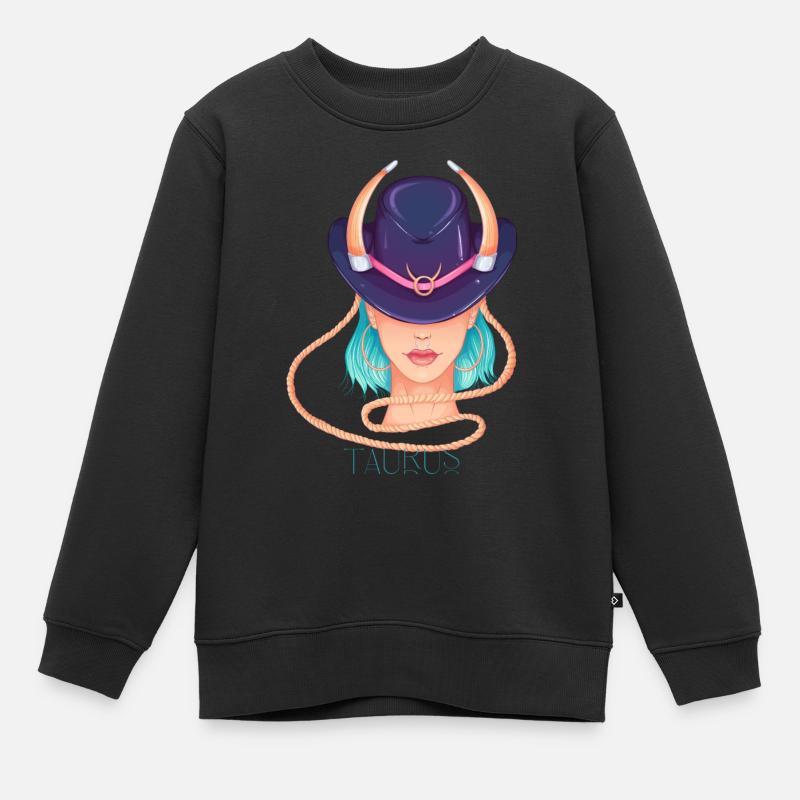 Taukus - Sweat Premium enfant bio - noir