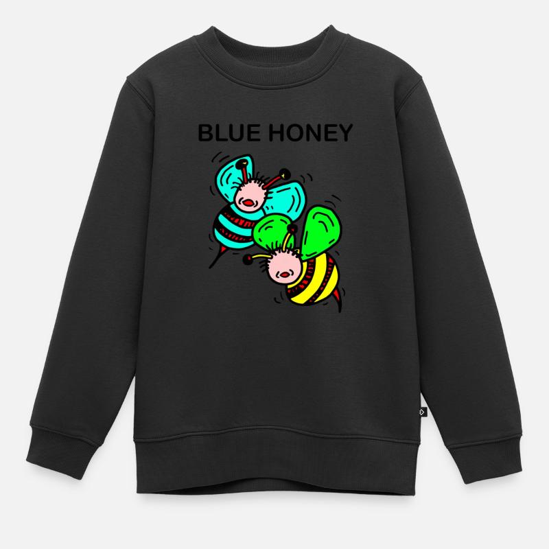 Abeilles - Sweat Premium enfant bio - noir