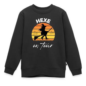 HEXE on tour HEXEN hexen - Kinder Premium Organic Sweatshirt - Schwarz - Vorne - AI Model Kid Female (0cm)