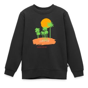 Summer - Kinder Premium Organic Sweatshirt - Schwarz - Vorne - AI Model Kid Female (0cm)