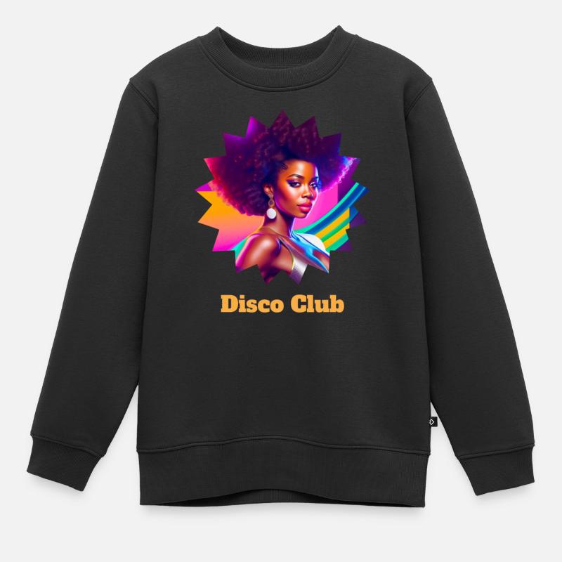 Disco Club Vol.2 - Sweat Premium enfant bio - noir