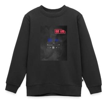 Sound Waves - Kinder Premium Organic Sweatshirt - Schwarz - Vorne - AI Model Kid Female (0cm)