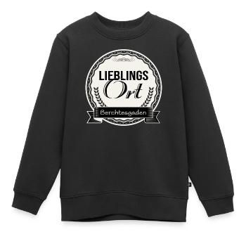 Lieblingsort Berchtesgaden - Kinder Premium Organic Sweatshirt - Schwarz - Vorne - AI Model Kid Female (0cm)