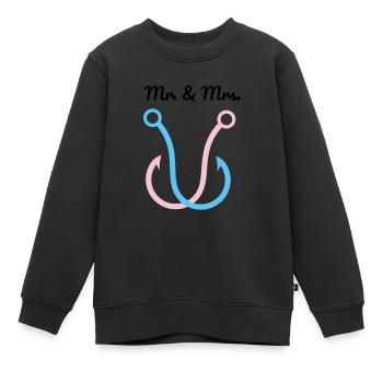 Angelhaken - Kinder Premium Organic Sweatshirt - Schwarz - Vorne - AI Model Kid Female (0cm)