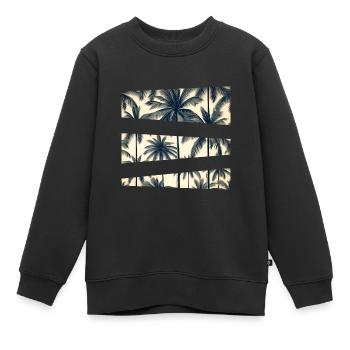 Été des palmiers - Sweat Premium enfant bio - noir - Devant - AI Model Kid Female (0cm)