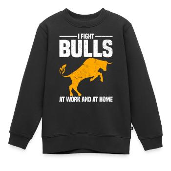 Cowboy - Kinder Premium Organic Sweatshirt - Schwarz - Vorne - AI Model Kid Female (0cm)