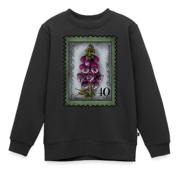 Timbre digitale - Sweat Premium enfant bio - noir - Devant - AI Model Kid Female (0cm)