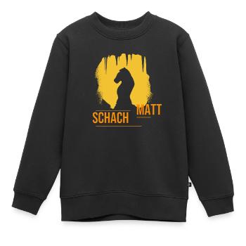 Schachmatt - Kinder Premium Organic Sweatshirt - Schwarz - Vorne - AI Model Kid Female (0cm)