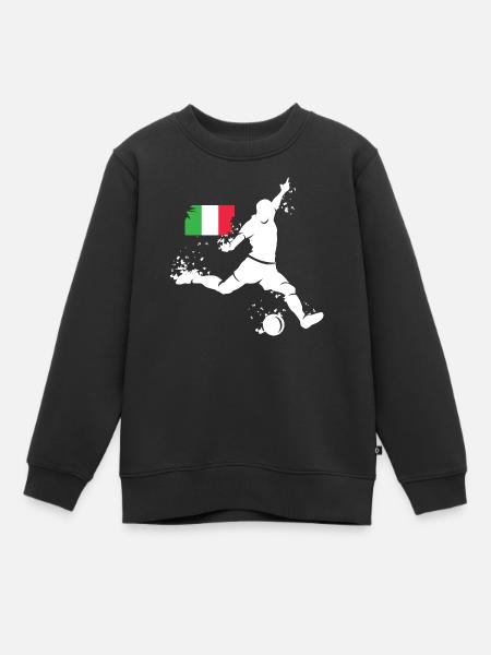 Équipe d’Italie de football Joueur Blast - Sweat Premium enfant bio - noir