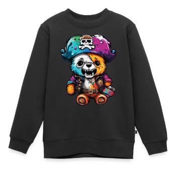 Teddybär / Kuscheltier / Stofftier / Geschenkidee - Kinder Premium Organic Sweatshirt - Schwarz - Vorne - AI Model Kid Female (0cm)