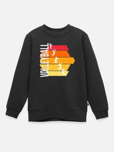 Volleyball - Kinder Premium Organic Sweatshirt - Schwarz