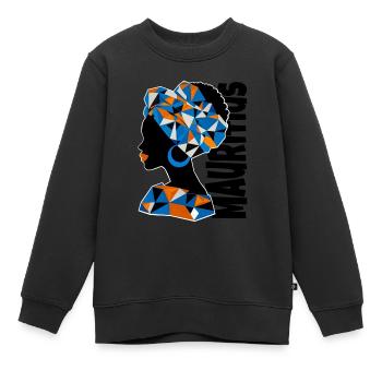 Mauritius Afrika Andenken Souvenir Geschenk - Kinder Premium Organic Sweatshirt - Schwarz - Vorne - AI Model Kid Female (0cm)