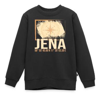 Jena Koordinaten - Kinder Premium Organic Sweatshirt - Schwarz - Vorne - AI Model Kid Female (0cm)