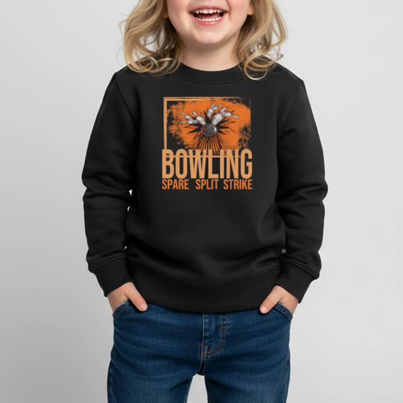 Bowling - Spare - Split - Strike Kinder Premium Organic Sweatshirt