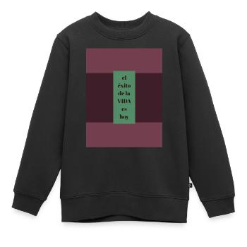 Erfolg ist heute - Kinder Premium Organic Sweatshirt - Schwarz - Vorne - AI Model Kid Female (0cm)