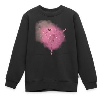 Ballerina - Kinder Premium Organic Sweatshirt - Schwarz - Vorne - AI Model Kid Female (0cm)