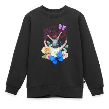 Super papa - Héros de la vie quotidienne - Sweat Premium enfant bio - noir - Devant - AI Model Kid Female (0cm)