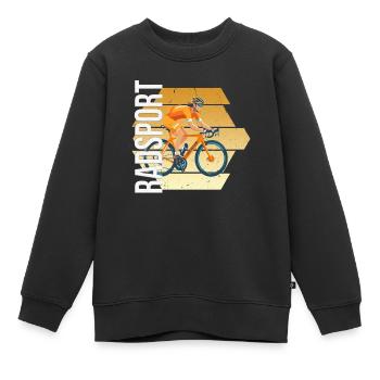 Radsport - Kinder Premium Organic Sweatshirt - Schwarz - Vorne - AI Model Kid Female (0cm)