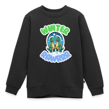 HIVER RAWRRR - Sweat Premium enfant bio - noir - Devant - AI Model Kid Female (0cm)