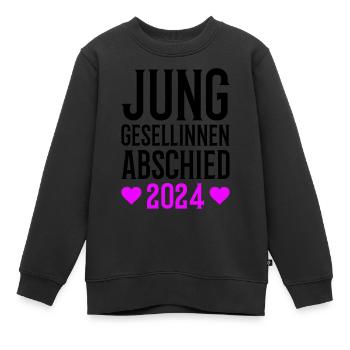Junggesellinnenabschied 2024 - Kinder Premium Organic Sweatshirt - Schwarz - Vorne - AI Model Kid Female (0cm)