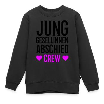 Junggesellinnenabschied Crew - Kinder Premium Organic Sweatshirt - Schwarz - Vorne - AI Model Kid Female (0cm)