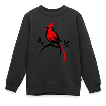 Cardinal - Sweat Premium enfant bio - noir - Devant - AI Model Kid Female (0cm)