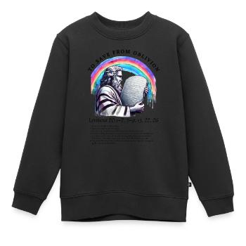 Um vor dem Vergessen zu retten - Kinder Premium Organic Sweatshirt - Schwarz - Vorne - AI Model Kid Female (0cm)