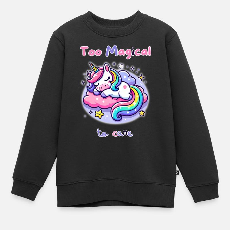 Trop magique pour s’en soucier - Sweat Premium enfant bio - noir