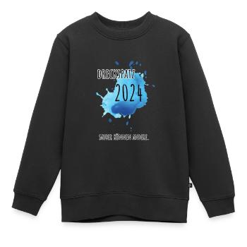 Dreckspatz 2024 - Sauber können Andere. - Kinder Premium Organic Sweatshirt - Schwarz - Vorne - AI Model Kid Female (0cm)