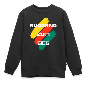 Ramer vers la victoire - Sweat Premium enfant bio - noir - Devant - AI Model Kid Female (0cm)
