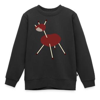 Kastanie Einhorn - Kinder Premium Organic Sweatshirt - Schwarz - Vorne - AI Model Kid Female (0cm)