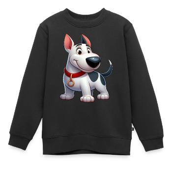 Bullterrier 4 - Kinder Premium Organic Sweatshirt - Schwarz - Vorne - AI Model Kid Female (0cm)
