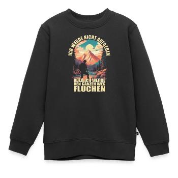 Ich werde nicht aufgeben, aber.... - Kinder Premium Organic Sweatshirt - Schwarz - Vorne - AI Model Kid Female (0cm)