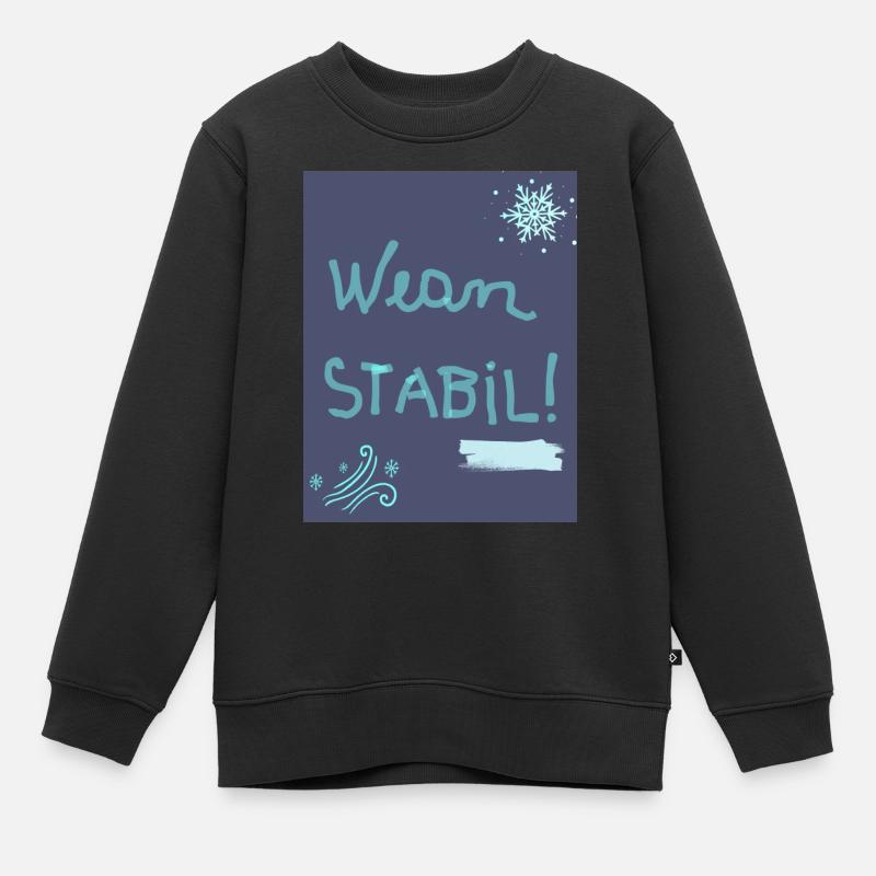 Wean stabil! - Sweat Premium enfant bio - noir