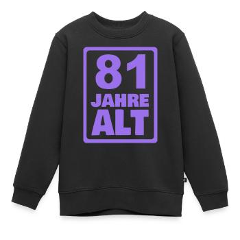 Alt 81 - Kinder Premium Organic Sweatshirt - Schwarz - Vorne - AI Model Kid Female (0cm)