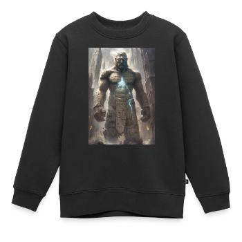 Golem Cadeau du Judaïsme Juif - Sweat Premium enfant bio - noir - Devant - AI Model Kid Female (0cm)