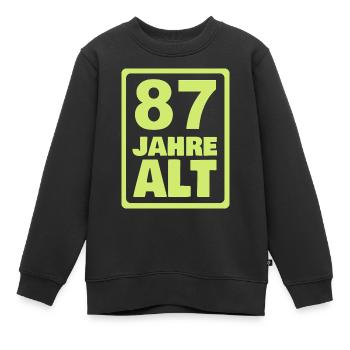 Alt 87 - Kinder Premium Organic Sweatshirt - Schwarz - Vorne - AI Model Kid Female (0cm)