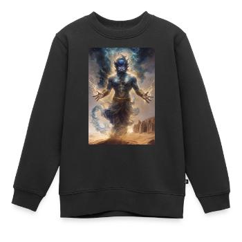 Gini Mythologie Mythos Geschenk - Kinder Premium Organic Sweatshirt - Schwarz - Vorne - AI Model Kid Female (0cm)