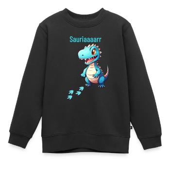 Sauuusiiiaaarr - Kinder Premium Organic Sweatshirt - Schwarz - Vorne - AI Model Kid Female (0cm)