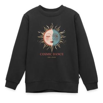 Cosmic Dance Spirituell Geschenk - Kinder Premium Organic Sweatshirt - Schwarz - Vorne - AI Model Kid Female (0cm)