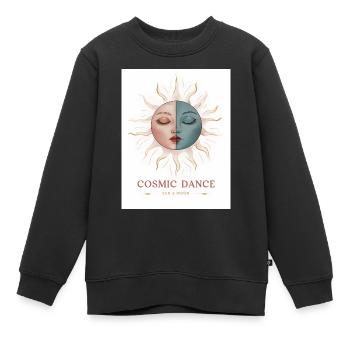 Cosmic Dance Spirituell Geschenk - Kinder Premium Organic Sweatshirt - Schwarz - Vorne - AI Model Kid Female (0cm)