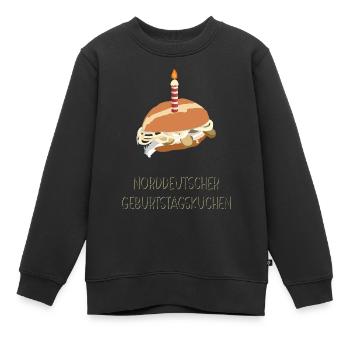 Gâteau d’anniversaire du nord de l’Allemagne - Sweat Premium enfant bio - noir - Devant - AI Model Kid Female (0cm)