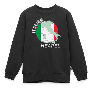 Neapel - Kinder Premium Organic Sweatshirt - Schwarz - Vorne - AI Model Kid Female (0cm)