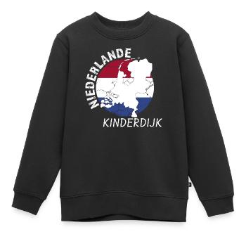 Kinderdijk - Kinder Premium Organic Sweatshirt - Schwarz - Vorne - AI Model Kid Female (0cm)