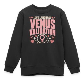 Venus-zeichen Venus-astrologie - Kinder Premium Organic Sweatshirt - Schwarz - Vorne - AI Model Kid Female (0cm)