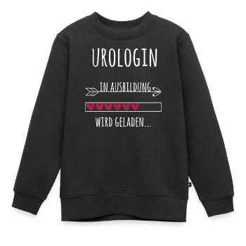 Urologin Ausbildung Medizinstudium Ärztin Medizin  - Kinder Premium Organic Sweatshirt - Schwarz - Vorne - AI Model Kid Female (0cm)