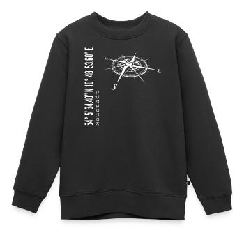 Neustadt - Kinder Premium Organic Sweatshirt - Schwarz - Vorne - AI Model Kid Female (0cm)