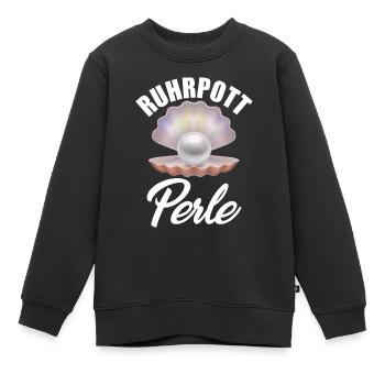 Ruhrpott Perle - Kinder Premium Organic Sweatshirt - Schwarz - Vorne - AI Model Kid Female (0cm)
